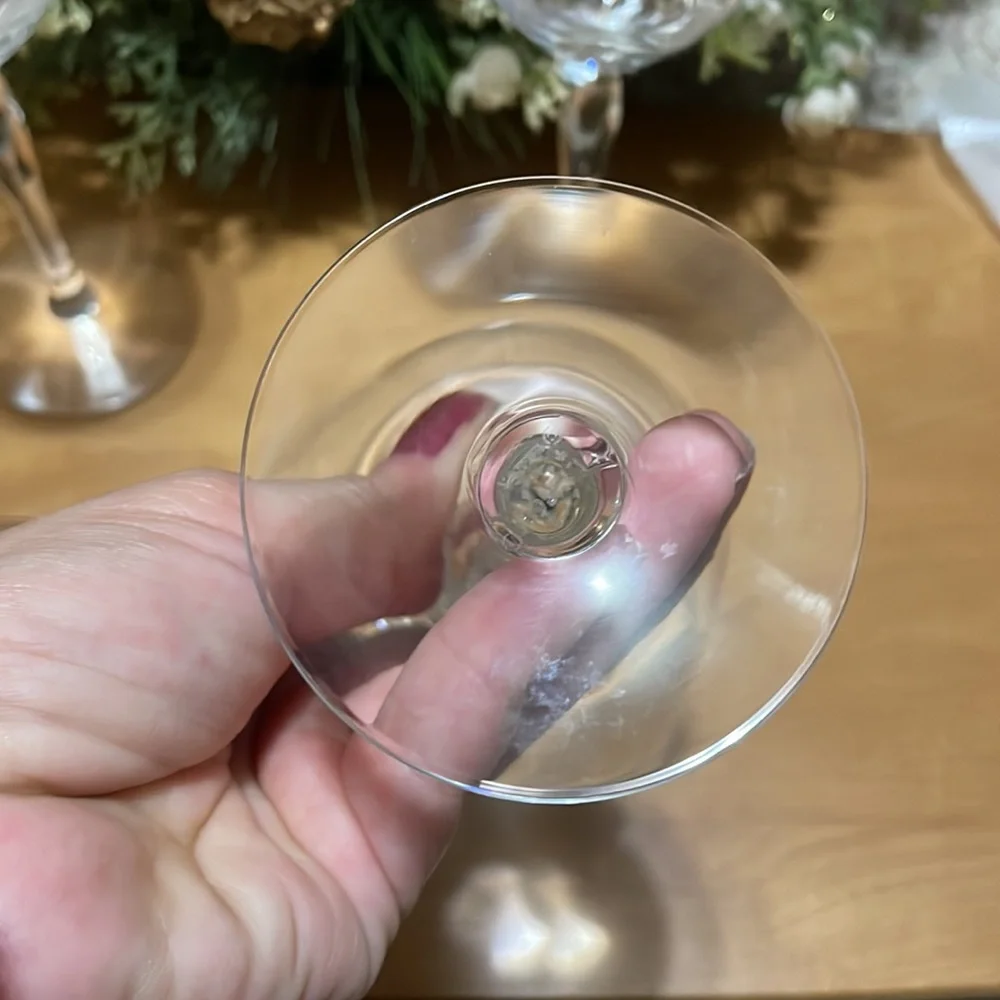 4 Replacements Lenox Expressions Shape Rhythm Wine Glasses - Picture 7 of 12